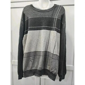 Tasso Elba Mens XXL Sweater Cotton Grey
